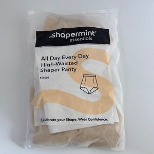 Shapermint Essentials High-Waisted Shaper Panty - nude M/L NWT